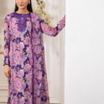 Amethyst Rose Embroidered Digital Printed Lawn 3‑Piece Suit